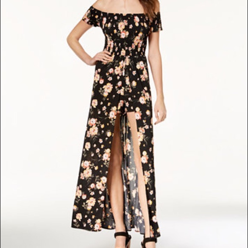NWT Smocked maxi romper